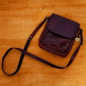 Brahmin, Rich Brown Leather, Small Crossbody.